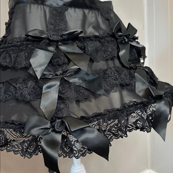 NWT Dolls Kill Death to Sunshine Cage Hoop Mini Skirt - Picture 15 of 15